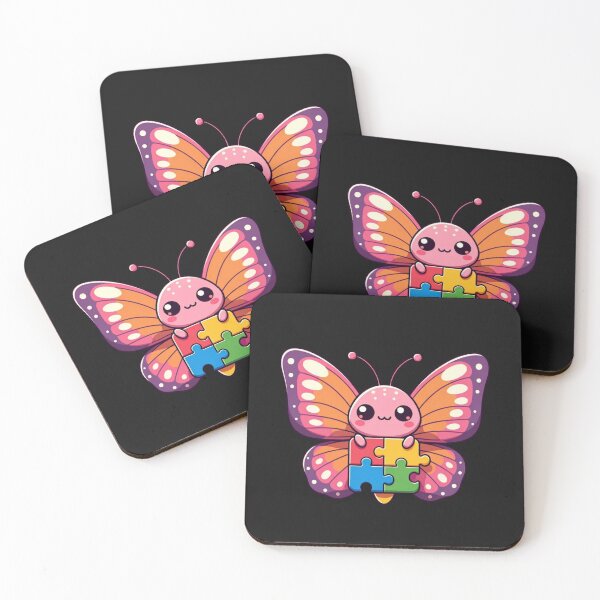 Item preview, Autism Acceptance Butterfly Puzzle Piece Neurodiversity designed and sold by GrumpySableye.