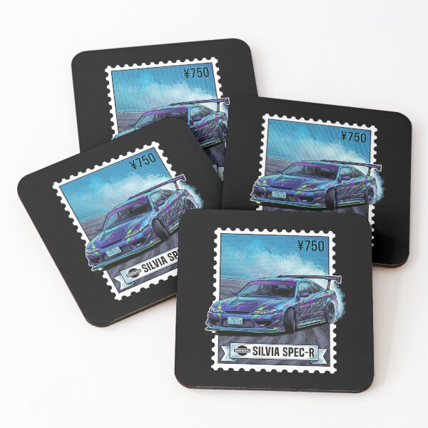 Item preview, Blue Modified Drift Coupe Racing Stamp Art designed and sold by G350.