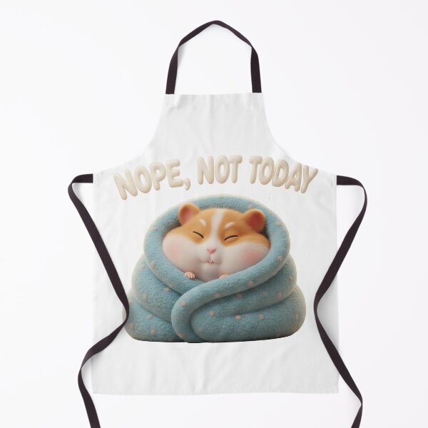 Item preview, Nope Not Today Cute Hamster In Blue Blanket designed and sold by DigitalAnnaBanana.