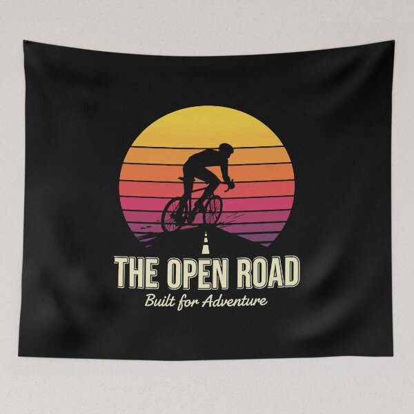 Item preview, The Open Road - Cycling Sunset designed and sold by mergmart.