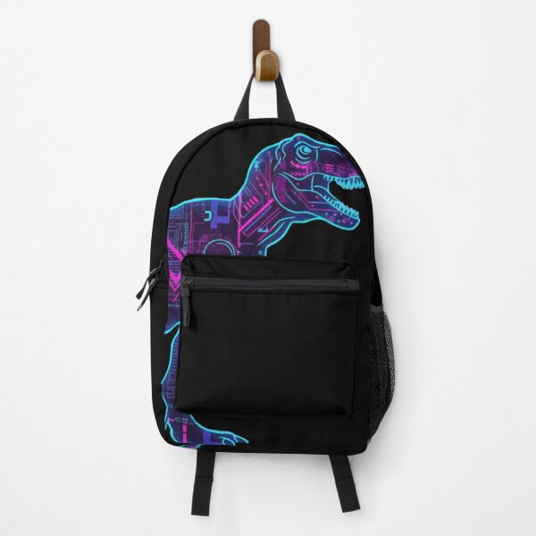 Item preview, Neon Synthwave T-Rex Cyberpunk Dinosaur designed and sold by DinoPrints-shop.