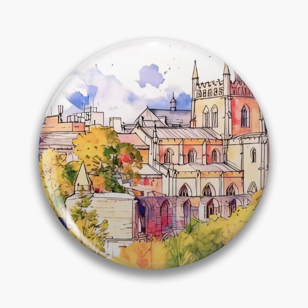 Item preview, Dunfermline Skyline, Fife, Scotland Watercolour designed and sold by davidelder.