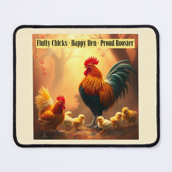 Item preview, Fluffy Chicks, Happy Hen, Proud Rooster Chickens designed and sold by Sachie's Studio.