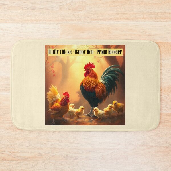 Item preview, Fluffy Chicks, Happy Hen, Proud Rooster Chickens designed and sold by Sachie's Studio.