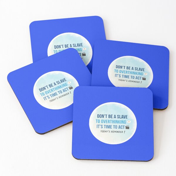 Item preview, Stop Overthinking Start Acting Today Reminder Sticker designed and sold by Scro-Ciob-Shop.