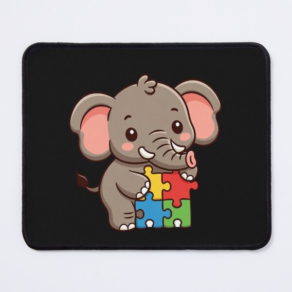 Item preview, Autism Awareness Elephant Puzzle Neurodiversity Support designed and sold by GrumpySableye.