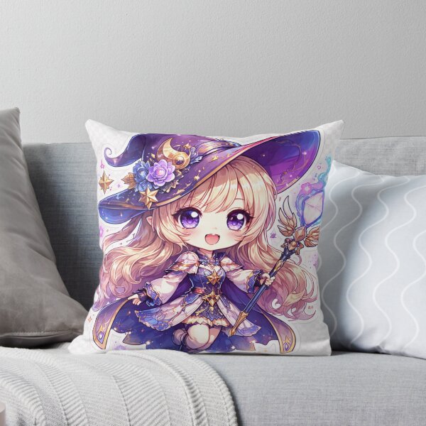 Item preview, Celestial Chibi Mage Girl – Fantasy Anime Magic Witch Design designed and sold by zilanom.