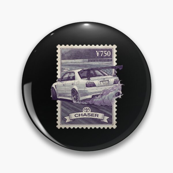 Item preview, White Drift Sedan Track Racing Stamp Art designed and sold by G350.