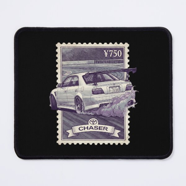 Item preview, White Drift Sedan Track Racing Stamp Art designed and sold by G350.