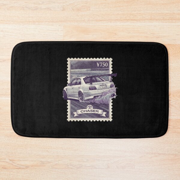 Item preview, White Drift Sedan Track Racing Stamp Art designed and sold by G350.
