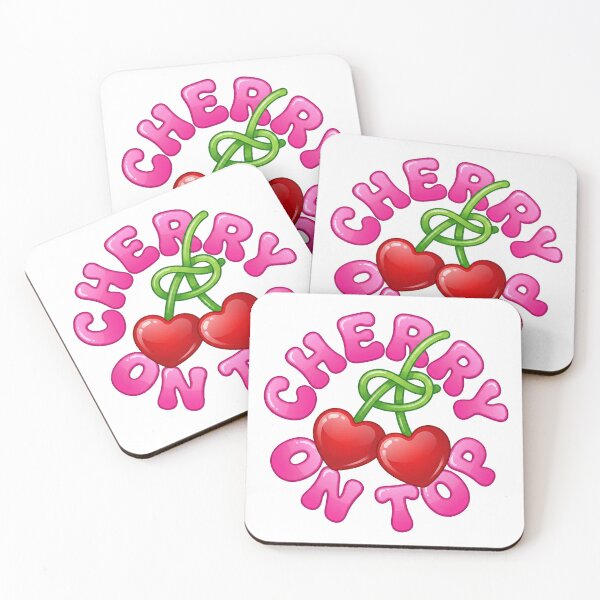 Item preview, Cherry On Top Cute Heart Shaped Cherries Y2K designed and sold by DigitalAnnaBanana.