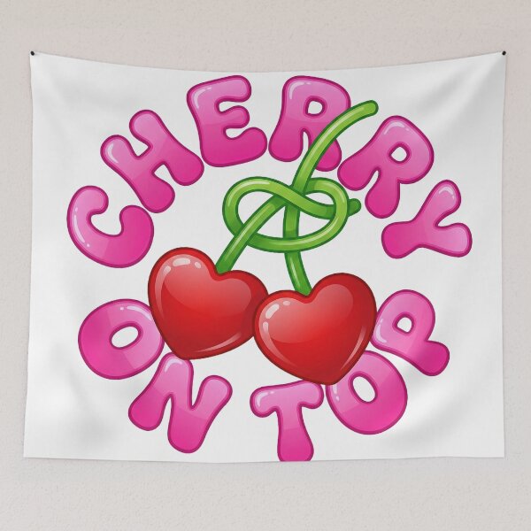 Item preview, Cherry On Top Cute Heart Shaped Cherries Y2K designed and sold by DigitalAnnaBanana.