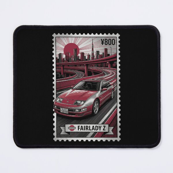 Item preview, Red 90s Grand Touring Coupe City Skyline Stamp designed and sold by G350.