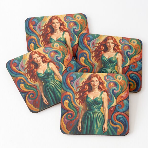Item preview, Emerald Serenity in a Storm of Color designed and sold by KonTagDesign.