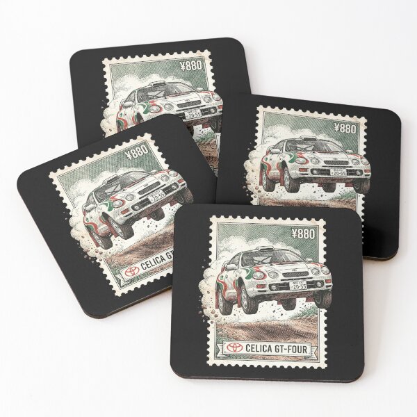 Item preview, Retro Rally Racing Sports Car Jump Stamp designed and sold by G350.