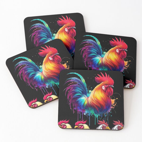 Item preview, Rooster and rainbow  designed and sold by Palmtree94.