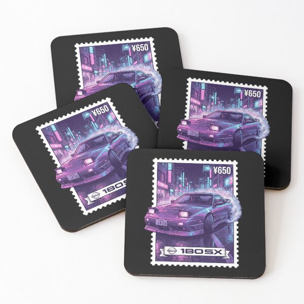 Item preview, Neon Purple Night Drift Pop-Up Headlights Stamp designed and sold by G350.
