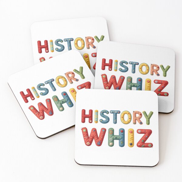 Item preview, HISTORY WHIZ - IN COLORFUL FAUX LETTERING designed and sold by AlexOBrienArt.