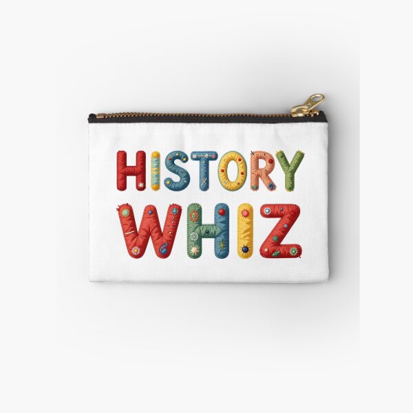 Item preview, HISTORY WHIZ - IN COLORFUL FAUX LETTERING designed and sold by AlexOBrienArt.