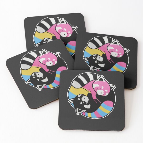 Item preview, Pansexual Red Panda Yin Yang LGBT Pride Flag designed and sold by Clara Hollins.