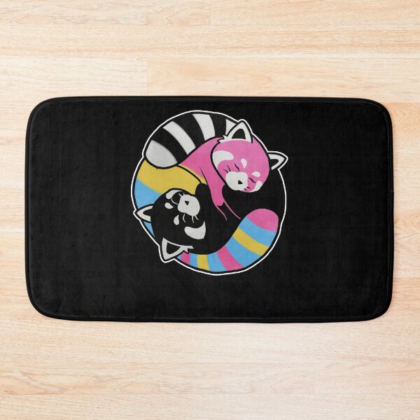 Item preview, Pansexual Red Panda Yin Yang LGBT Pride Flag designed and sold by Clara Hollins.