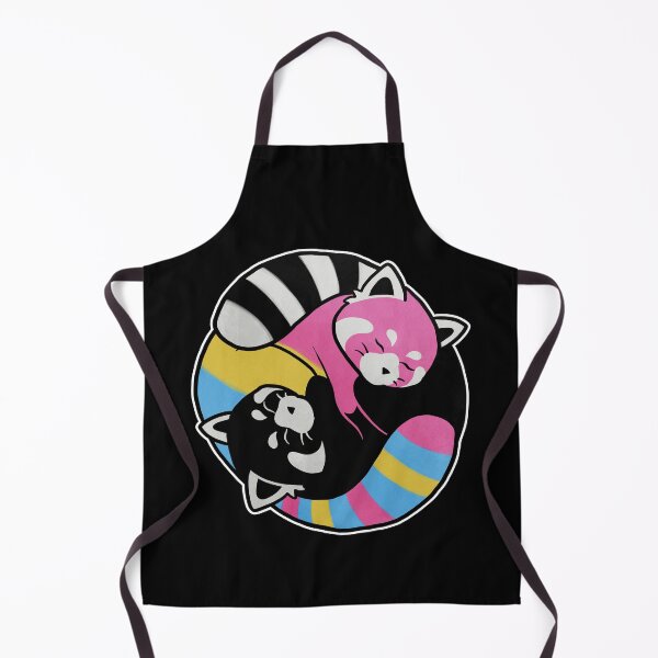 Item preview, Pansexual Red Panda Yin Yang LGBT Pride Flag designed and sold by Clara Hollins.