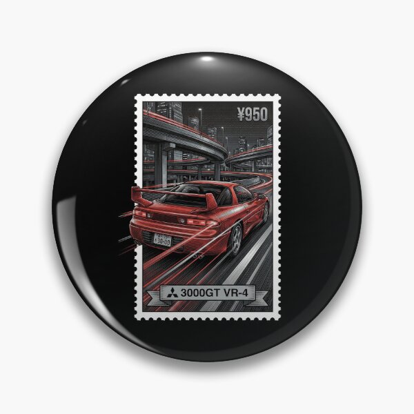 Item preview, Red High-Tech Supercar Highway Stamp Art designed and sold by G350.