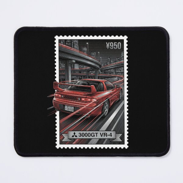 Item preview, Red High-Tech Supercar Highway Stamp Art designed and sold by G350.