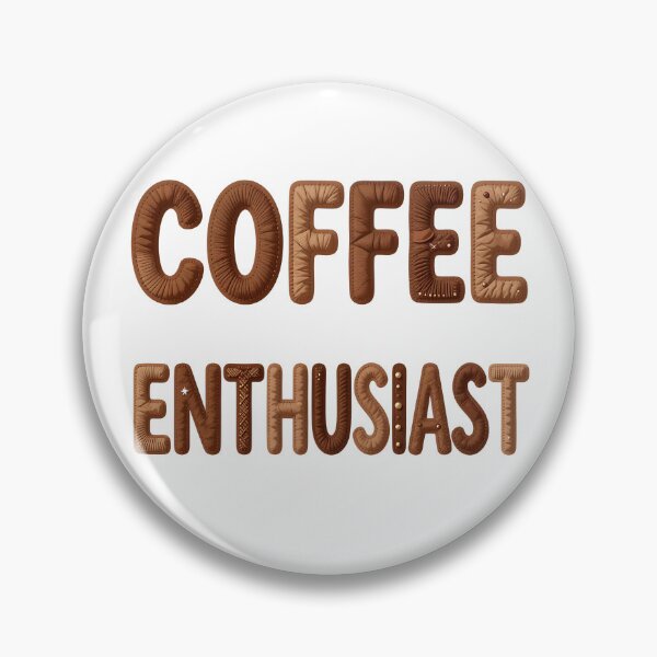 Item preview, COFFEE ENTHUSIAST - IN FAUX LETTERING designed and sold by AlexOBrienArt.