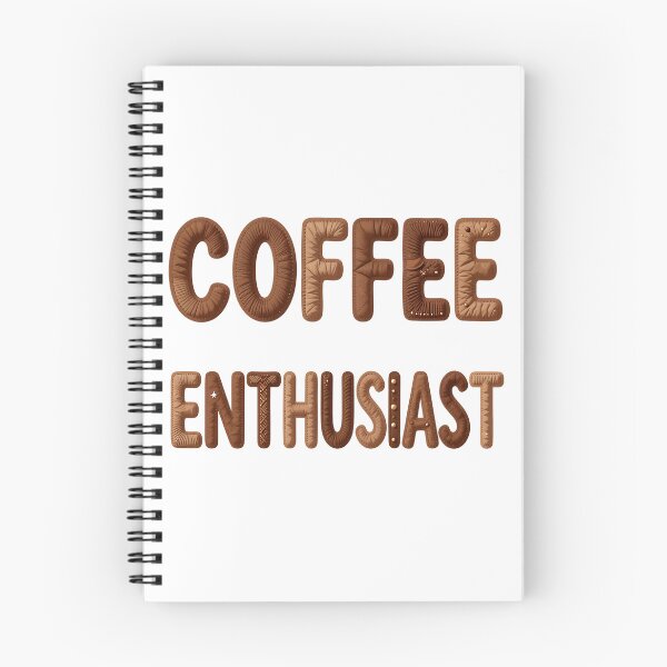 Item preview, COFFEE ENTHUSIAST - IN FAUX LETTERING designed and sold by AlexOBrienArt.