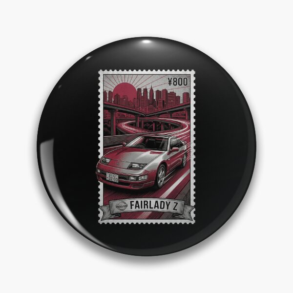 Item preview, Classic Red Aero Coupe Japanese City Stamp designed and sold by G350.