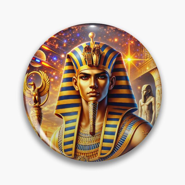 Item preview, Ramses II – Futuristic Pharaoh Art designed and sold by EASNFTCOL.