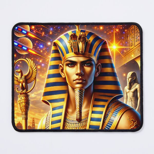 Item preview, Ramses II – Futuristic Pharaoh Art designed and sold by EASNFTCOL.
