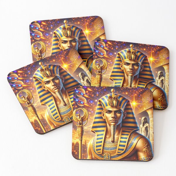 Item preview, Ramses II – Futuristic Pharaoh Art designed and sold by EASNFTCOL.