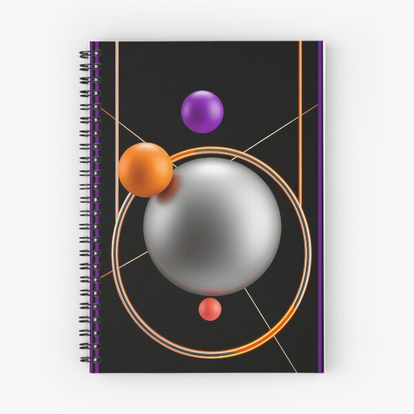 Item preview, Futuristic cosmic abstract composition designed and sold by ScreenPin.