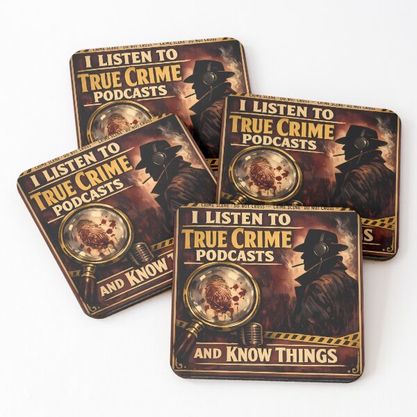 Item preview, True Crime Podcasts Know Things Design designed and sold by xmoudx.