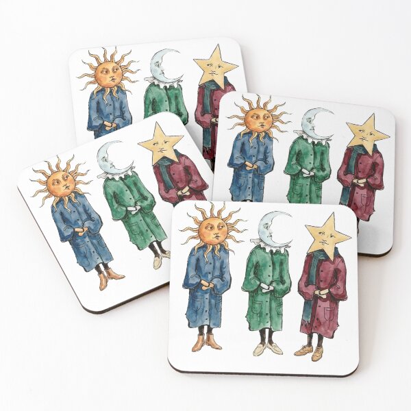 Item preview, Vintage Sun Moon Star Whimsical Celestial Characters Art designed and sold by VGAfanatic.