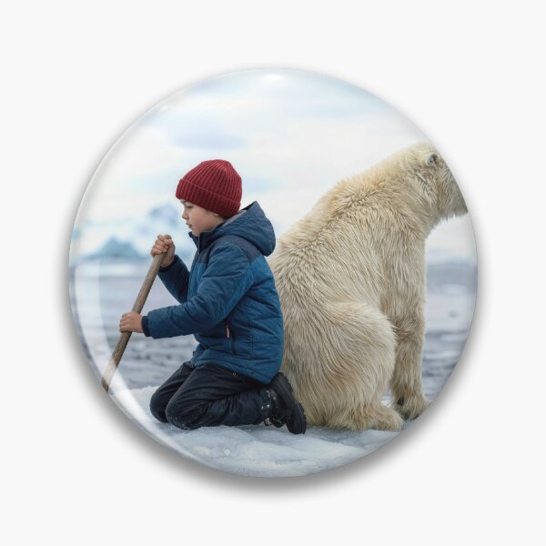 Item preview, Boy and Polar Bear On an Ice Floe designed and sold by Maria Dryfhout.