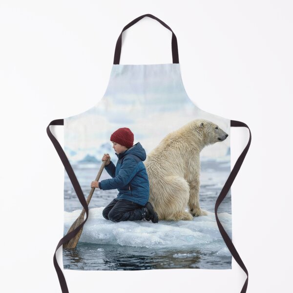 Item preview, Boy and Polar Bear On an Ice Floe designed and sold by Maria Dryfhout.