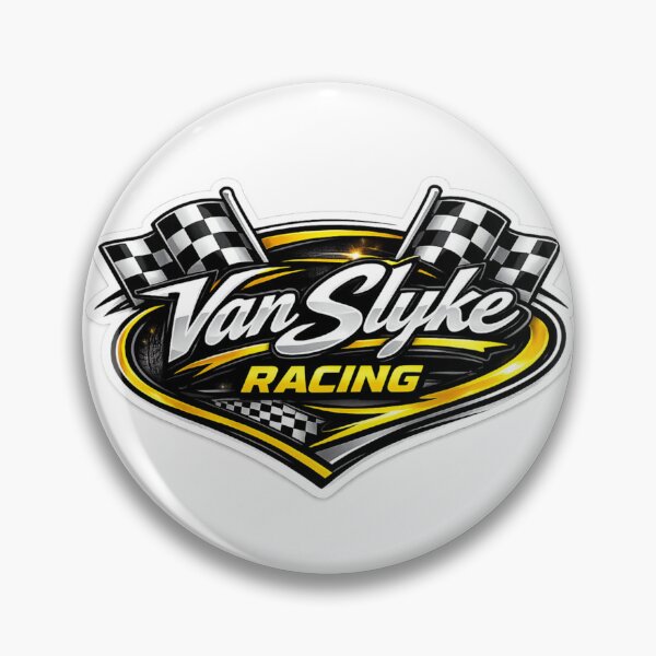 Item preview, Van Slyke Racing Logo with Flags designed and sold by ChelseaVS.