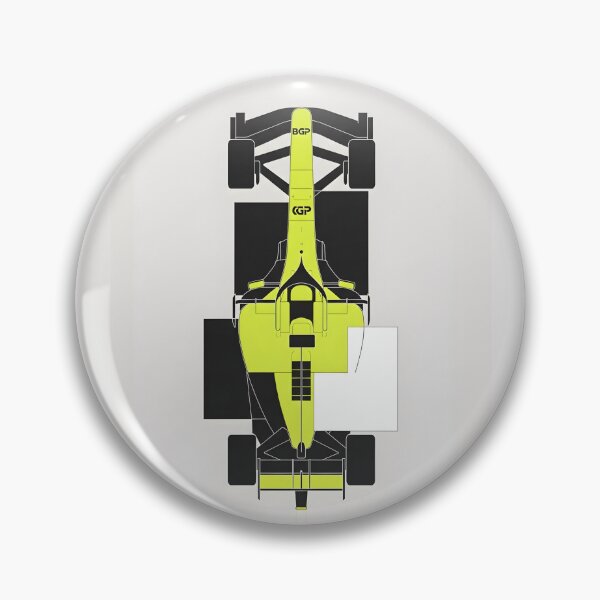 Item preview, Neon Yellow Open Wheel Race Car Poster – Minimal Motorsport Art designed and sold by Motorline44.