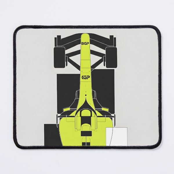 Item preview, Neon Yellow Open Wheel Race Car Poster – Minimal Motorsport Art designed and sold by Motorline44.