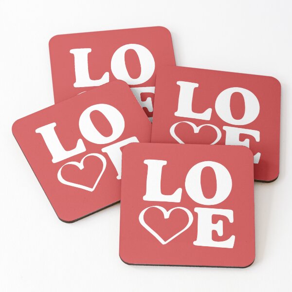 Item preview, Love Heart Square Typography - Cute Valentine's Art designed and sold by 1001T-Shirt.