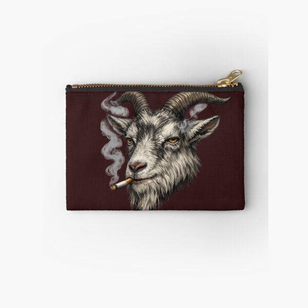 Item preview, Rebel Goat – Edgy Smoking Animal Graphic designed and sold by Aniahck.