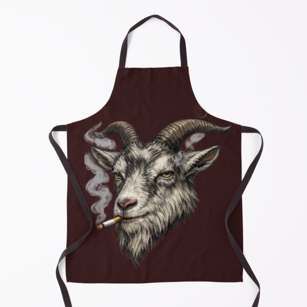 Item preview, Rebel Goat – Edgy Smoking Animal Graphic designed and sold by Aniahck.
