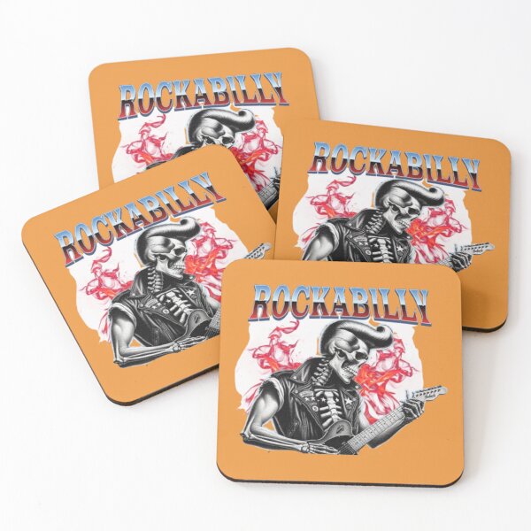 Item preview, Retro Rockabilly Skeleton in Leather Jacket designed and sold by WAKYSHOP.