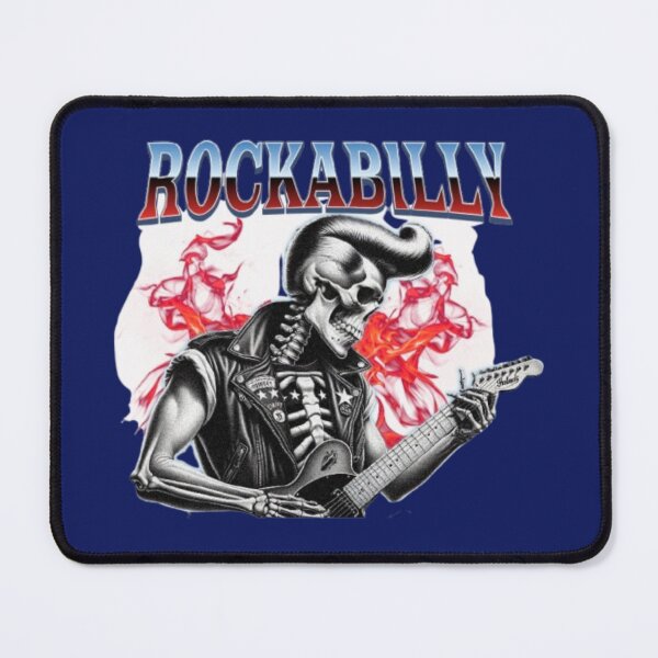 Item preview, Retro Rockabilly Skeleton in Leather Jacket designed and sold by WAKYSHOP.