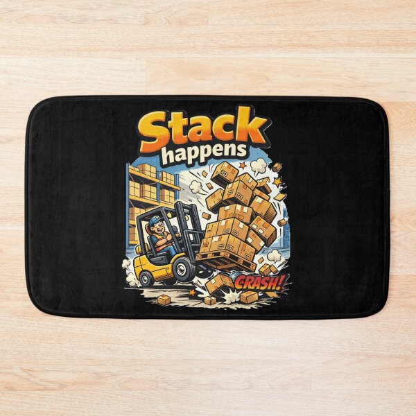 Item preview, Stack Happens – Funny Logistics Design designed and sold by RetroNibylander.
