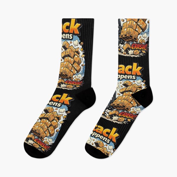 Item preview, Stack Happens – Funny Logistics Design designed and sold by RetroNibylander.