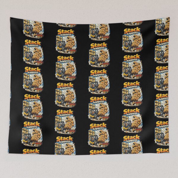 Item preview, Stack Happens – Funny Logistics Design designed and sold by RetroNibylander.